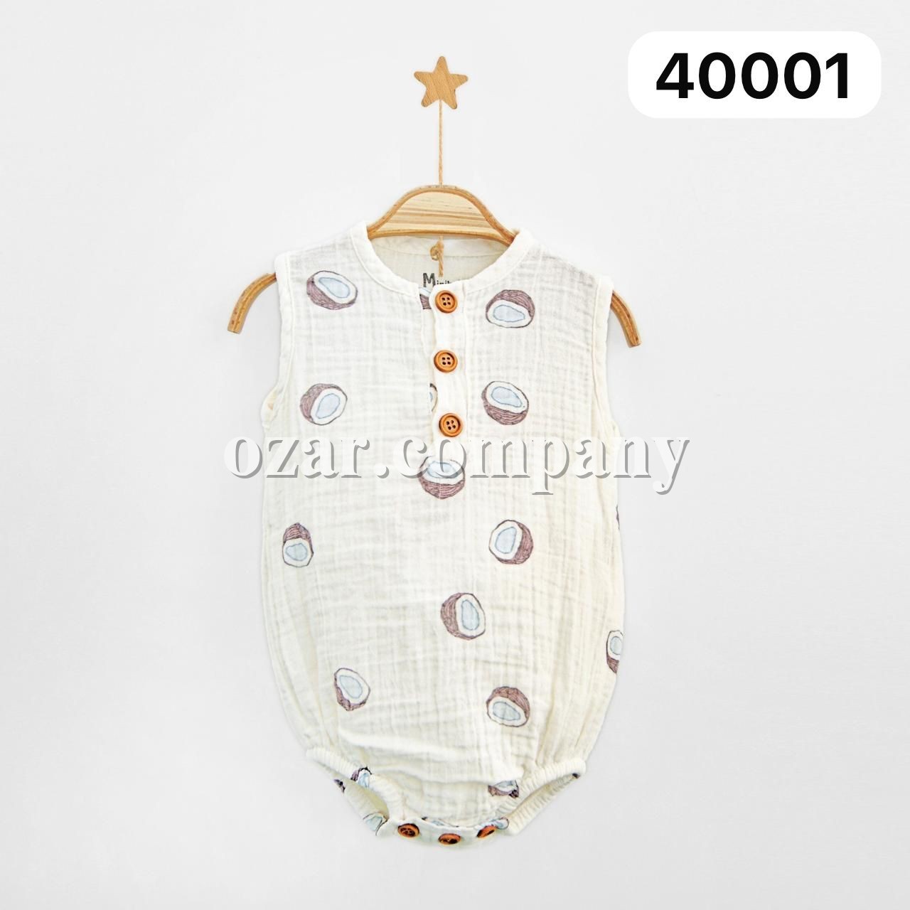Муслиновый Бодик Для Новорождённых MiniBubbles (0-3/3-6/6-9/9-12/12-18мес.)