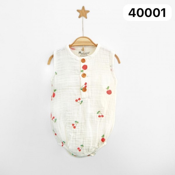 Муслиновый Бодик Для Новорождённых MiniBubbles (0-3/3-6/6-9/9-12/12-18мес.)