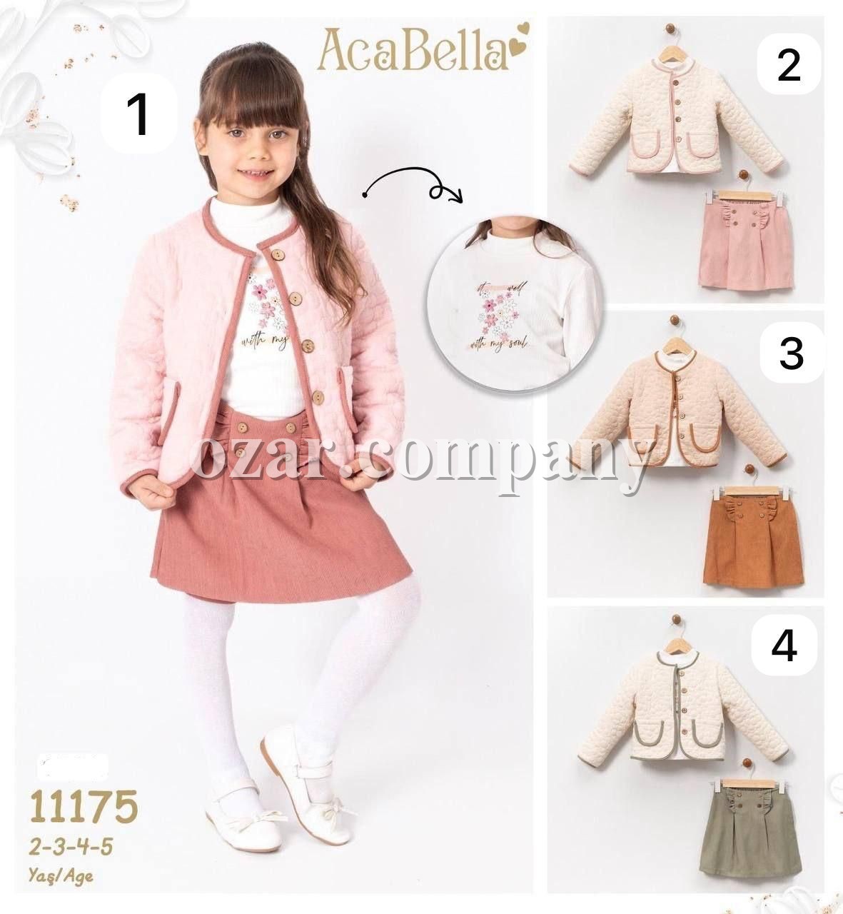 Костюм Тройка Для Девочки Aca Bella (2-3-4-5лет)