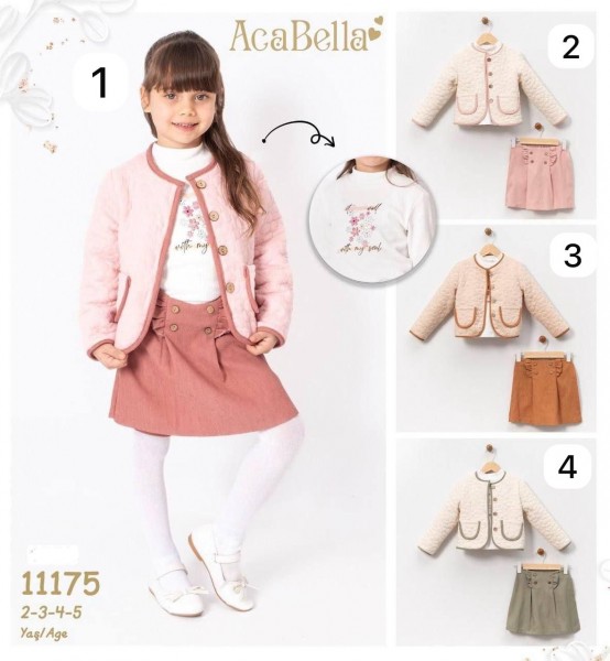 Костюм Тройка Для Девочки Aca Bella (2-3-4-5лет)