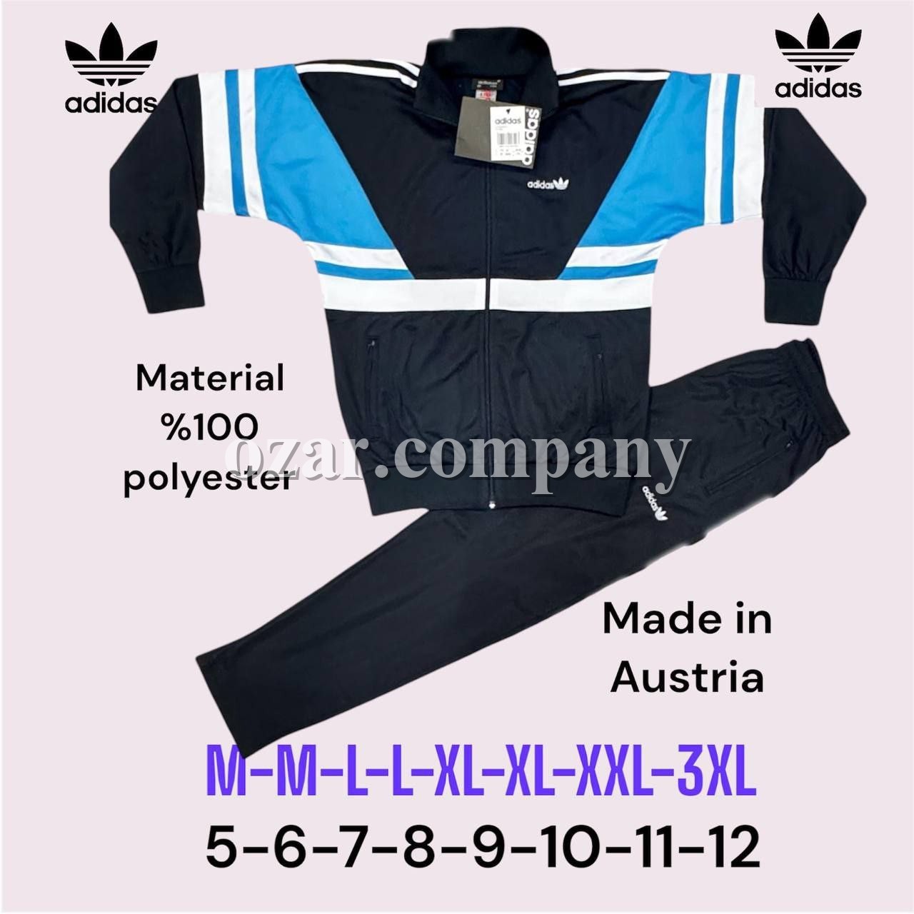 Мужской Спортивный Костюм Adidas