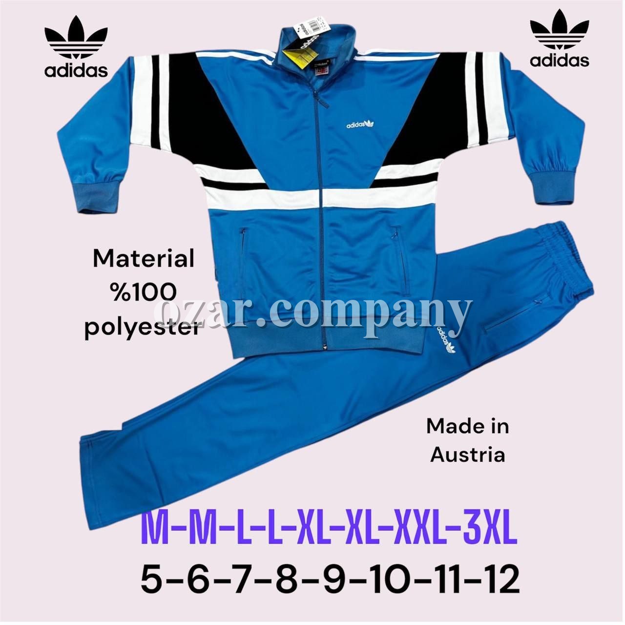 Мужской Спортивный Костюм Adidas
