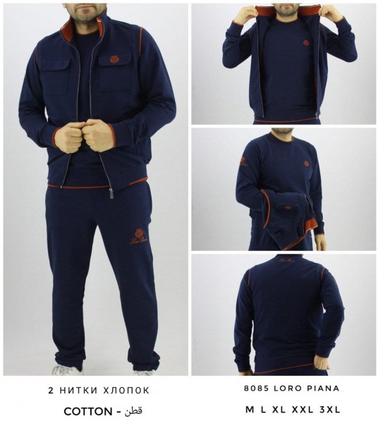 Мужской Спортивный Костюм Тройка Loro Piana