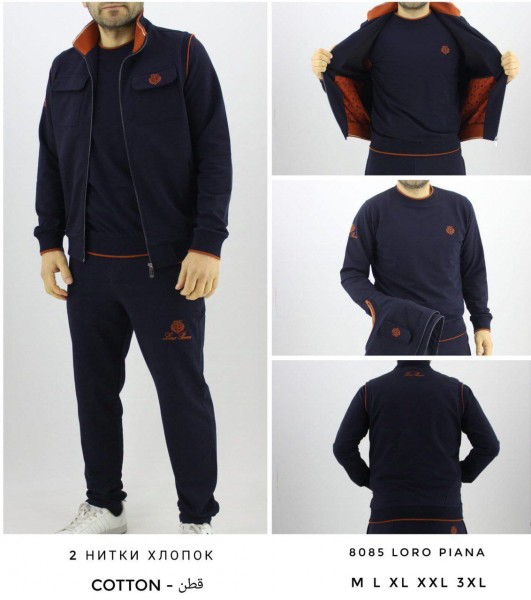 Мужской Спортивный Костюм Тройка Loro Piana