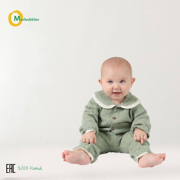 Муслиновый Костюм Для Девочки MiniBubbles (3-6/6-9/9-12/12-18мес.)