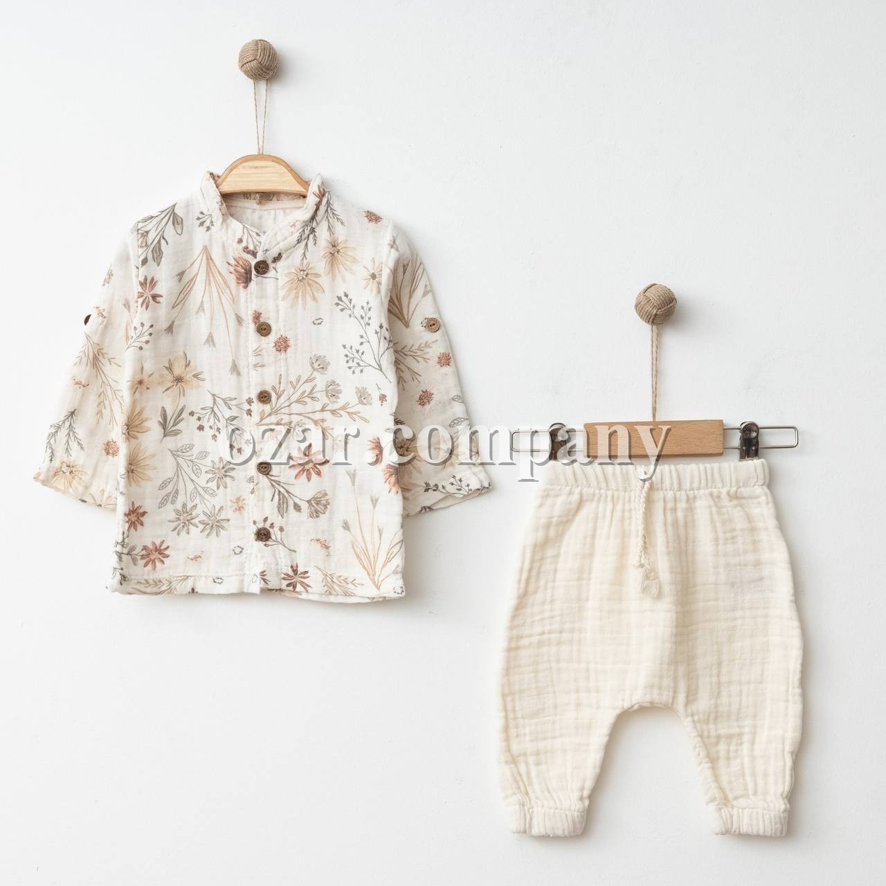 Муслиновый Костюм Для Мальчика MiniBubbles (3-6/6-9/9-12/12-18мес.)