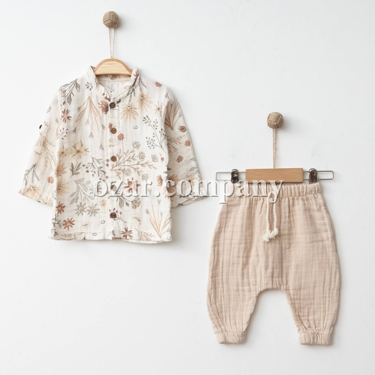 Муслиновый Костюм Для Мальчика MiniBubbles (3-6/6-9/9-12/12-18мес.)