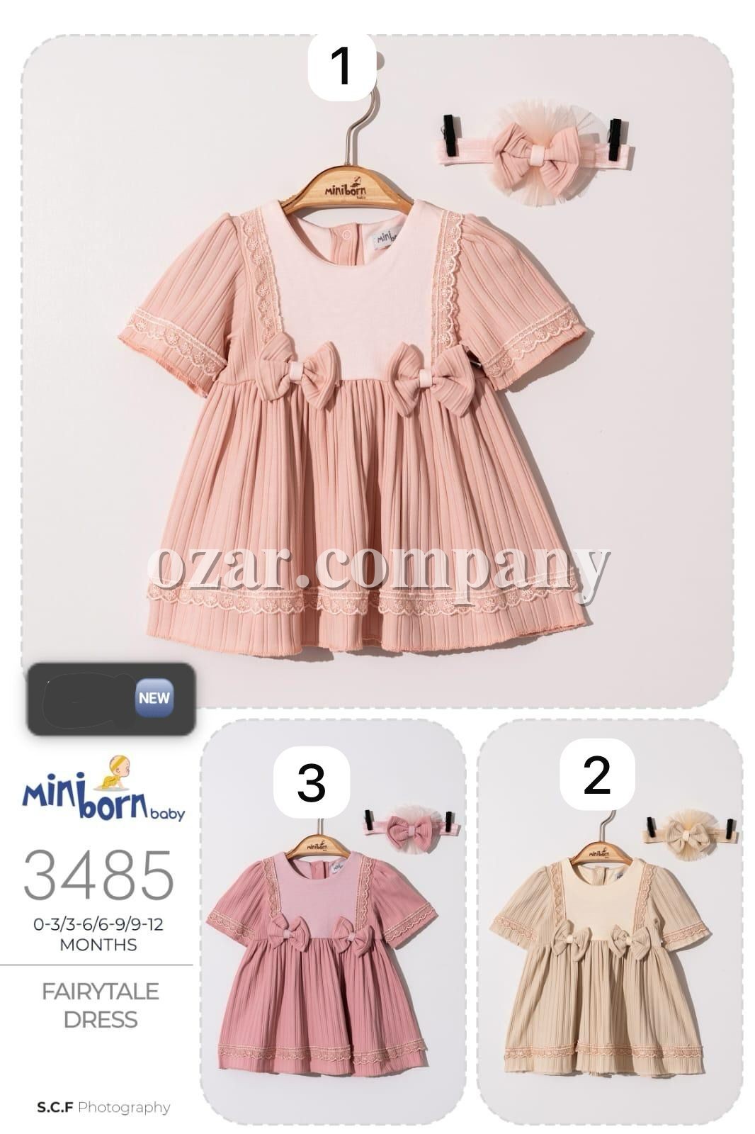 Платье Для Девочки Miniborn (0-3/3-6/6-9/9-12мес.)