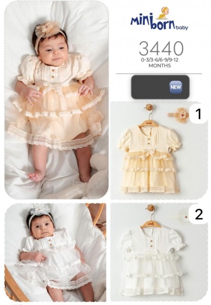 Платье Для Девочки Miniborn (0-3/3-6/6-9/9-12мес.)
