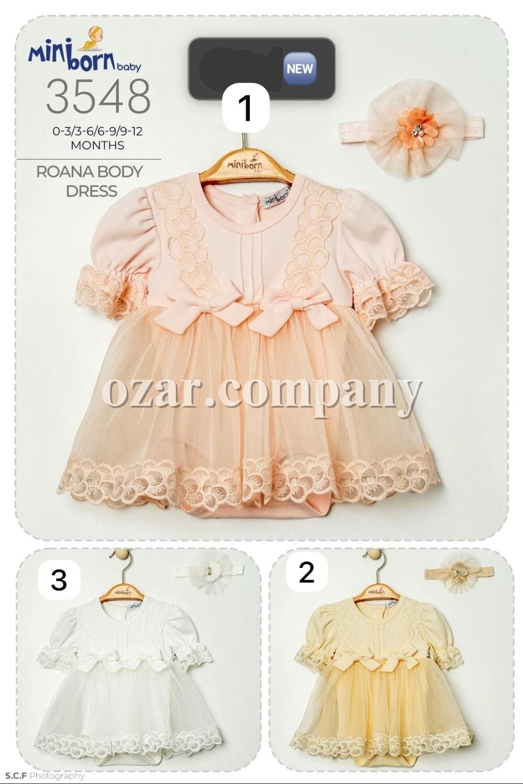 Платье Для Девочки Miniborn (0-3/3-6/6-9/9-12мес.)