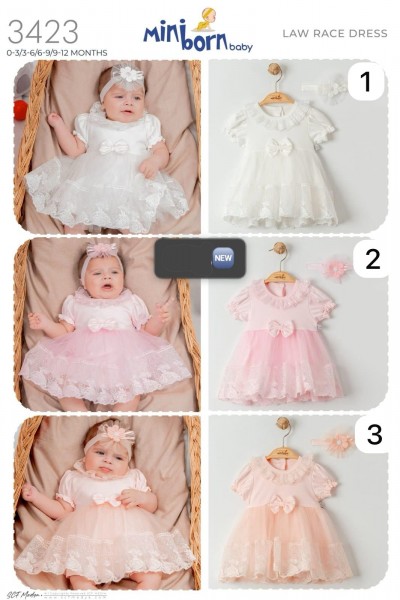 Платье Для Девочки Miniborn (0-3/3-6/6-9/9-12мес.)