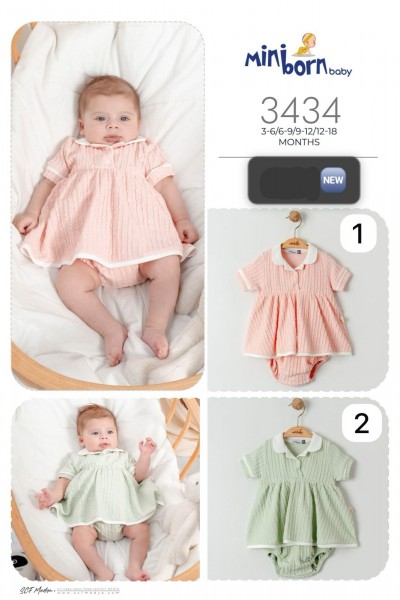 Бодик Для Девочки Miniborn (3-6/6-9/9-12/12-18мес.)