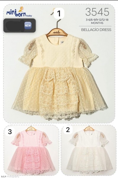 Платье Для Девочки Miniborn (3-6/6-9/9-12/12-18мес.)