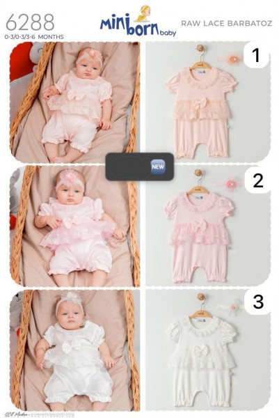 Песочник Для Девочки Miniborn (0-3/0-3/3-6мес.) 
