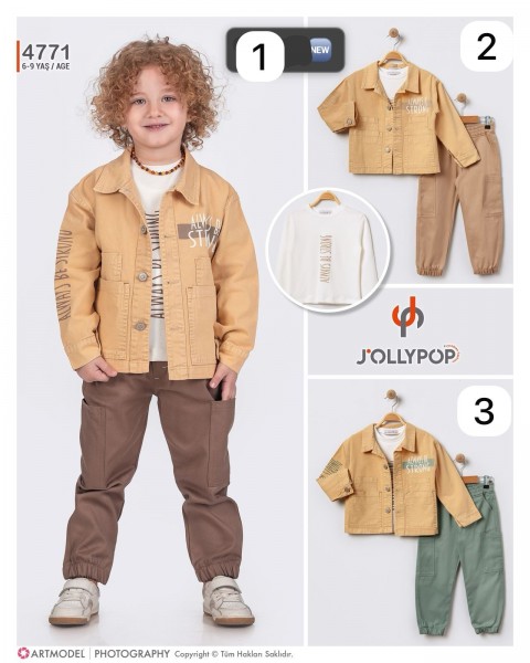 Костюм Тройка Для Мальчика Jolly Pop (6-7-8-9лет)