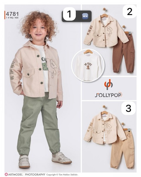 Костюм Тройка Для Мальчика Jolly Pop (1-2-3-4лет) 