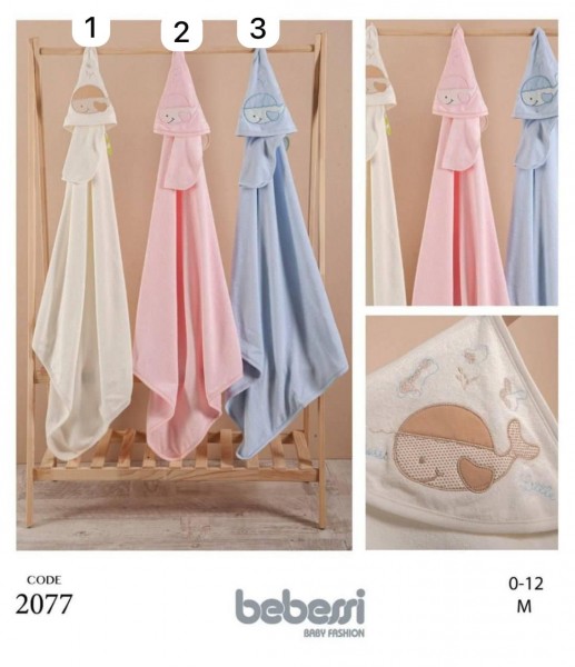 Полотенце Для Новорождённых Bebessi (0-12мес.) 