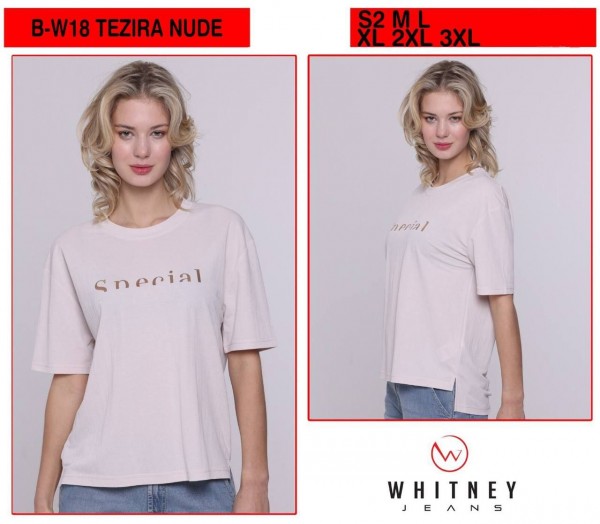 Женская Футболка Whitney (Большие размеры)