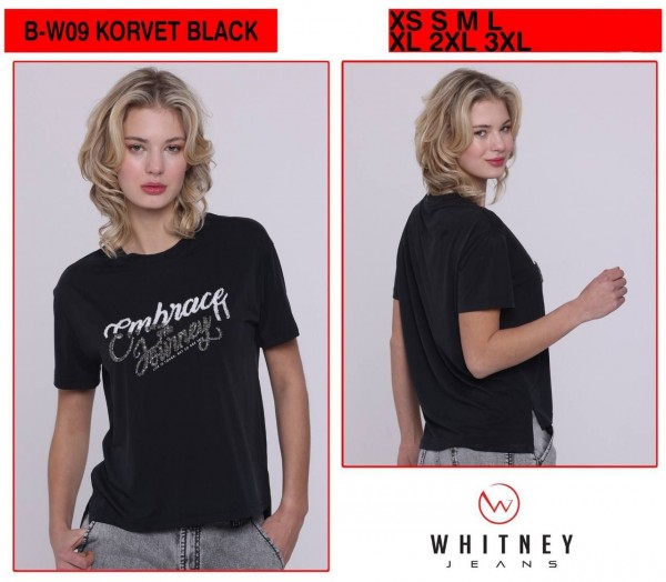 Женская Футболка Whitney (Большие размеры)