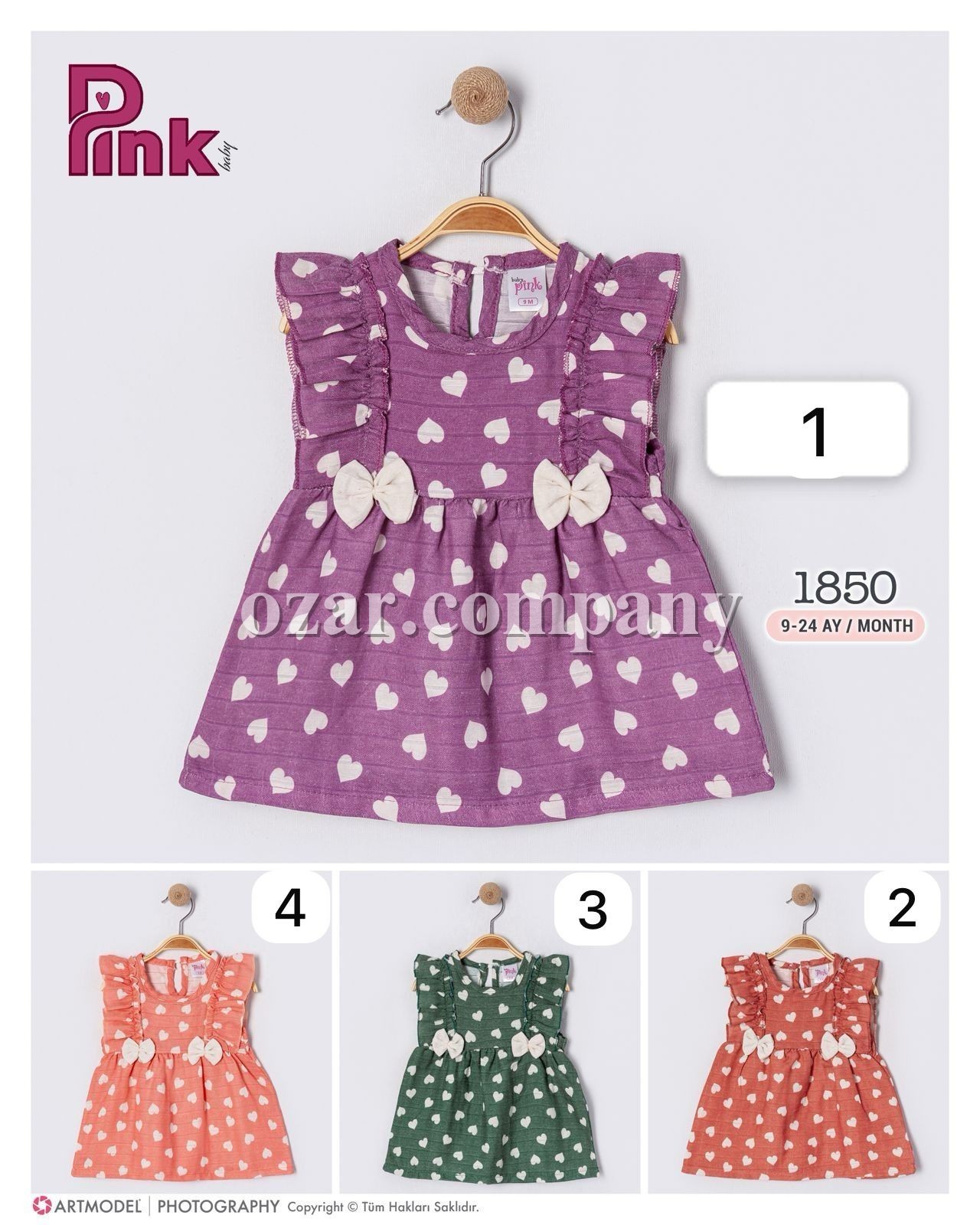Платье Для Девочки Pink (9-12-18-24мес.)
