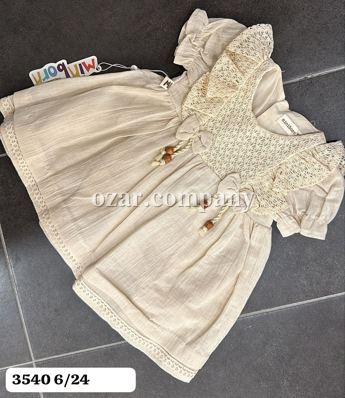 Платье Для Девочки Miniborn (6-12-18-24мес.)
