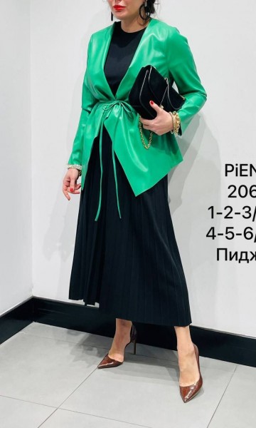 Женский Кардиган Из Эко Кожи Piena