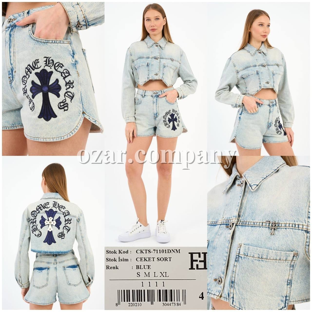 Женский Джинсовый Комплект Free Fashion