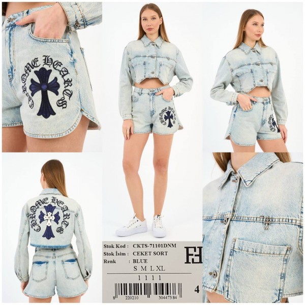 Женский Джинсовый Комплект Free Fashion