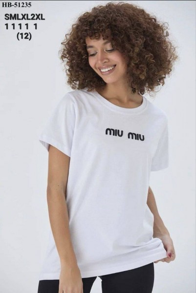 Женская Футболка Miu Miu
