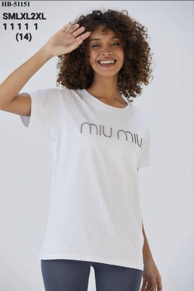 Женская Футболка Miu Miu