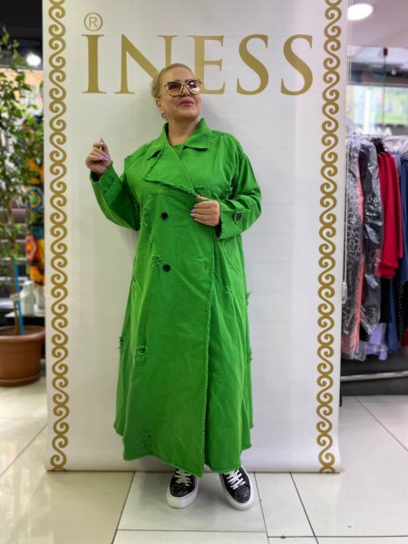 Женский Джинсовый Плащ Iness (Большие размеры)