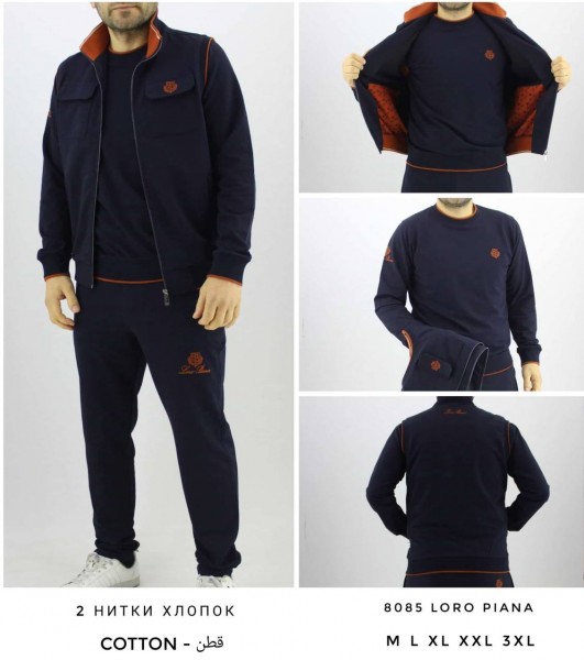 Мужской Спортивный Костюм Тройка Loro Piana
