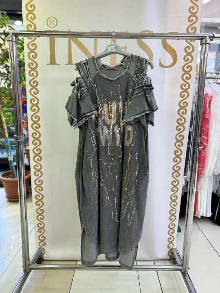 Женское Джинсовое Платье Iness (Большие размеры)
