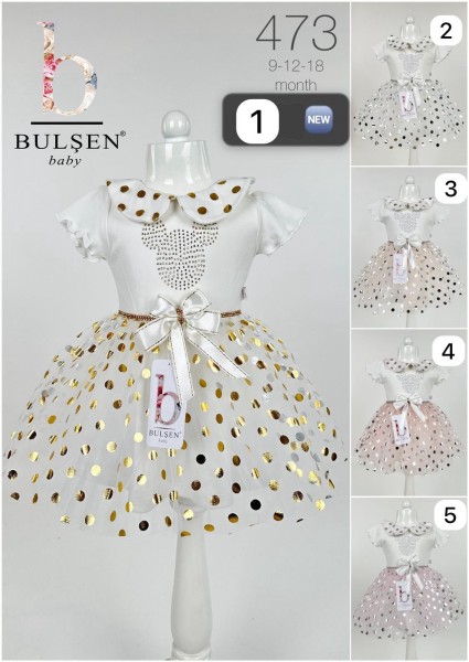 Нарядное Платье Для Девочки Bulsen (9-12-18мес.)