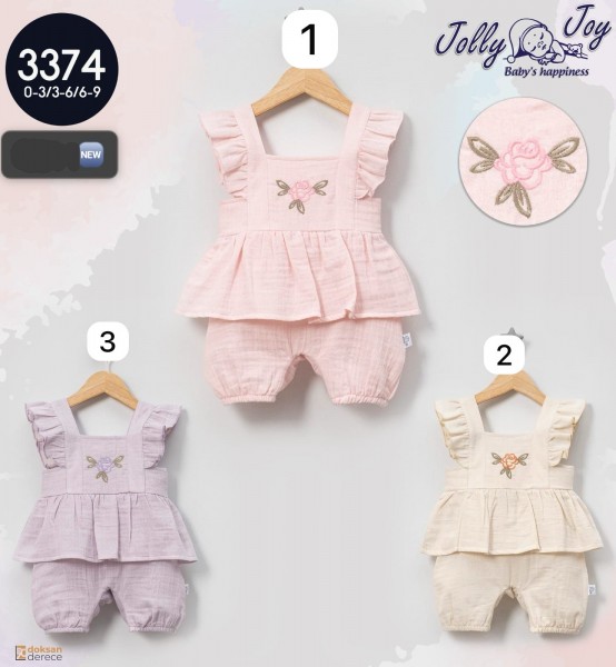 Песочник Для Девочки Jolly Joy (0-3/3-6/6-9мес.)
