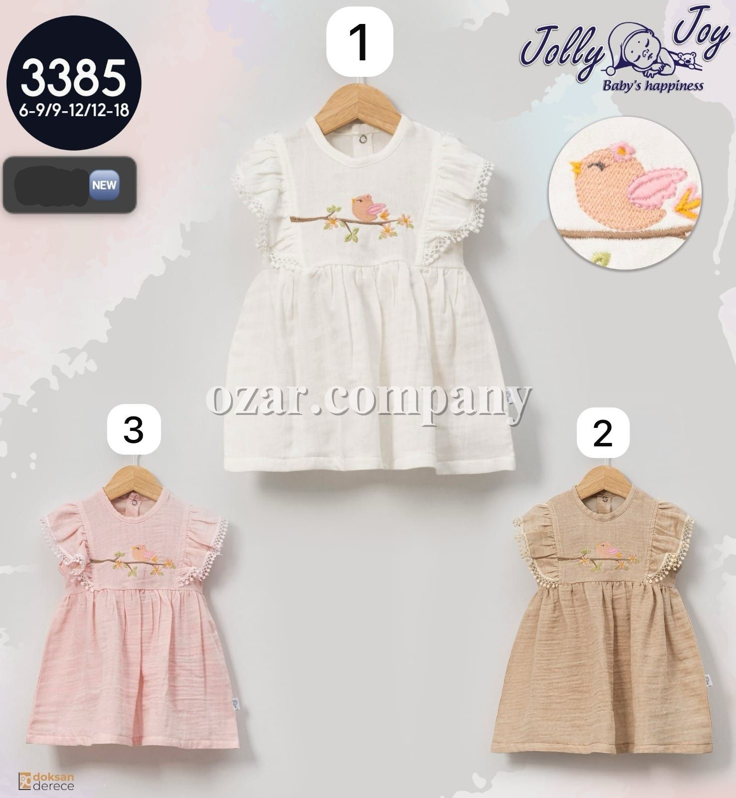 Платье Для Девочки Jolly Joy (6-9/9-12/12-18мес.)