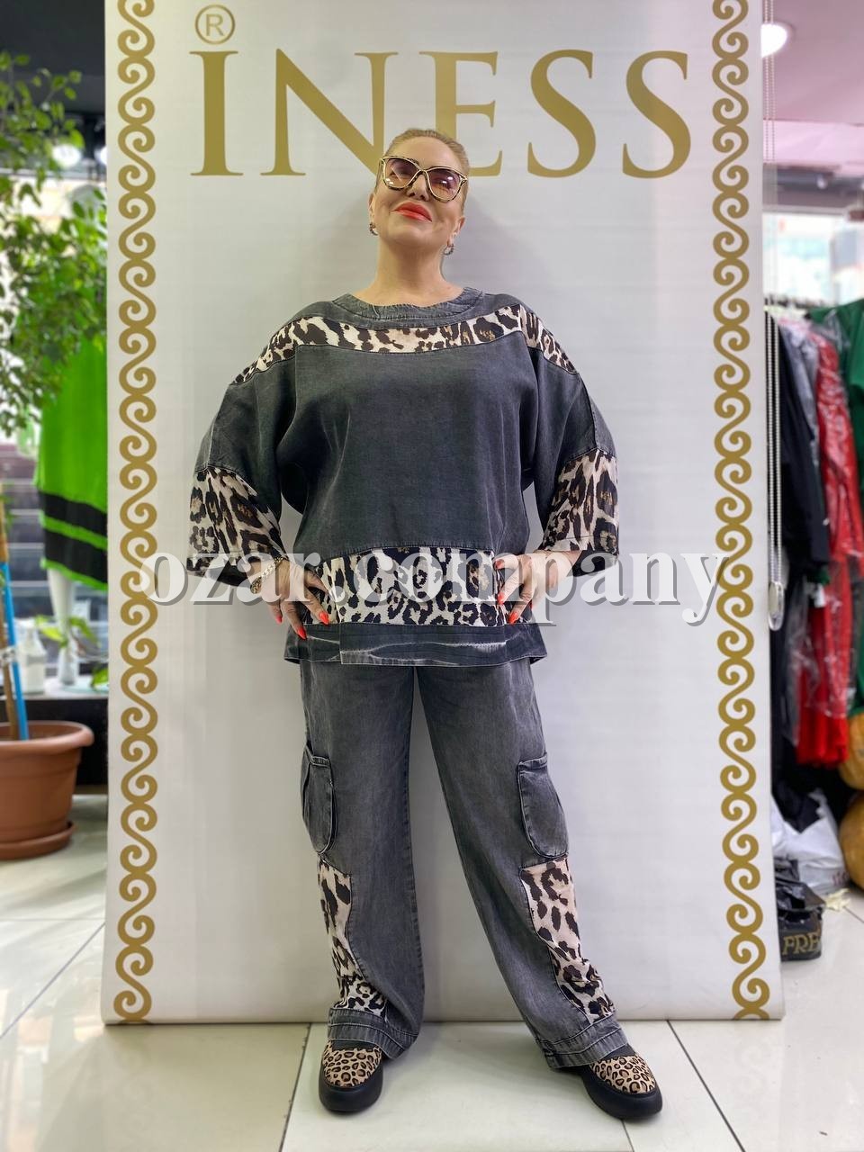 Женский Джинсовый Костюм Iness (Большие размеры)