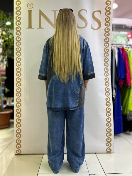 Женский Джинсовый Костюм Iness (Большие размеры)