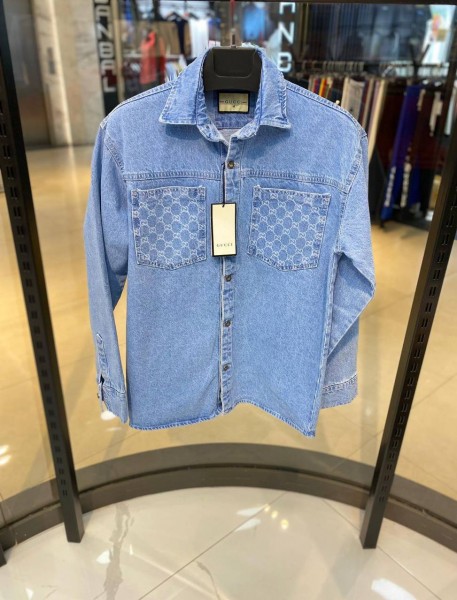 Мужская Джинсовая Рубашка Gucci