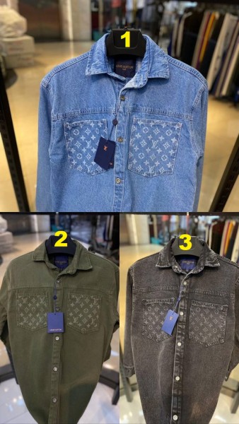 Мужская Джинсовая Рубашка Louis Vuitton