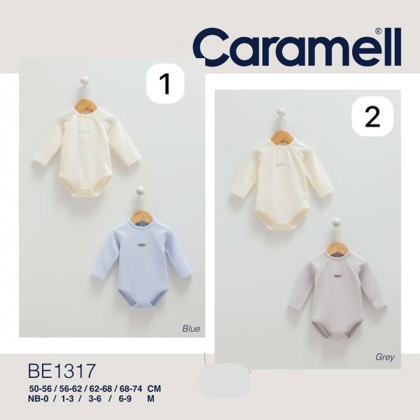 Пара Бодиков Для Новорождённых Caramell (0/1-3/3-6/6-9мес.)