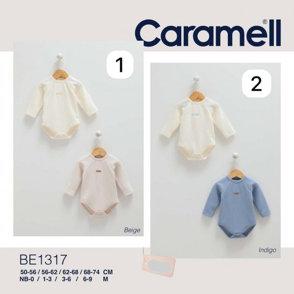 Пара Бодиков Для Новорождённых Caramell (0/1-3/3-6/6-9мес.)