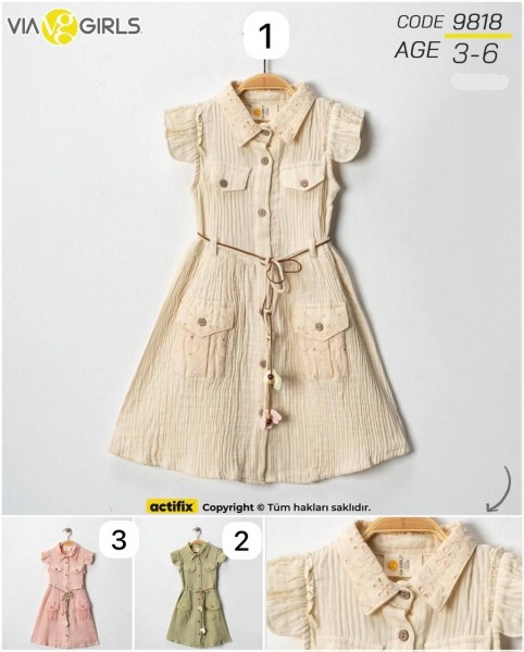 Платье Для Девочки Via Girls (3-4-5-6лет) 