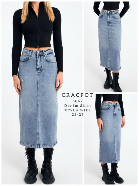 Женская Джинсовая Юбка Cracpot
