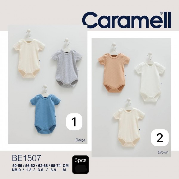 Комплект Бодиков Для Мальчика Caramell (0/1-3/3-6/6-9мес.)