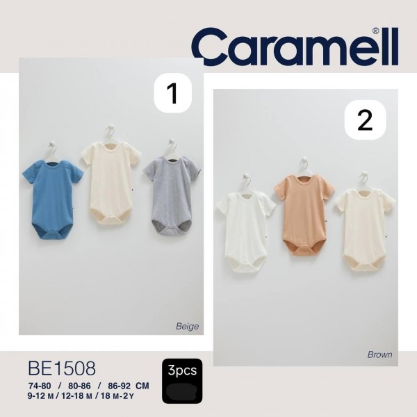 Комплект Бодиков Для Мальчика Caramell (9-12/12-18/18-24мес.)
