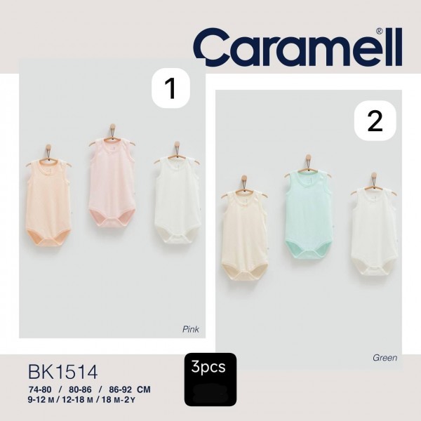 Комплект Бодиков Для Девочки Caramell (9-12/12-18/18-24мес.)