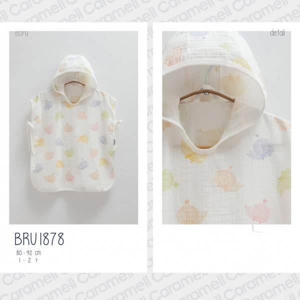 Детский Халат Пончо Caramell (1-2лет)