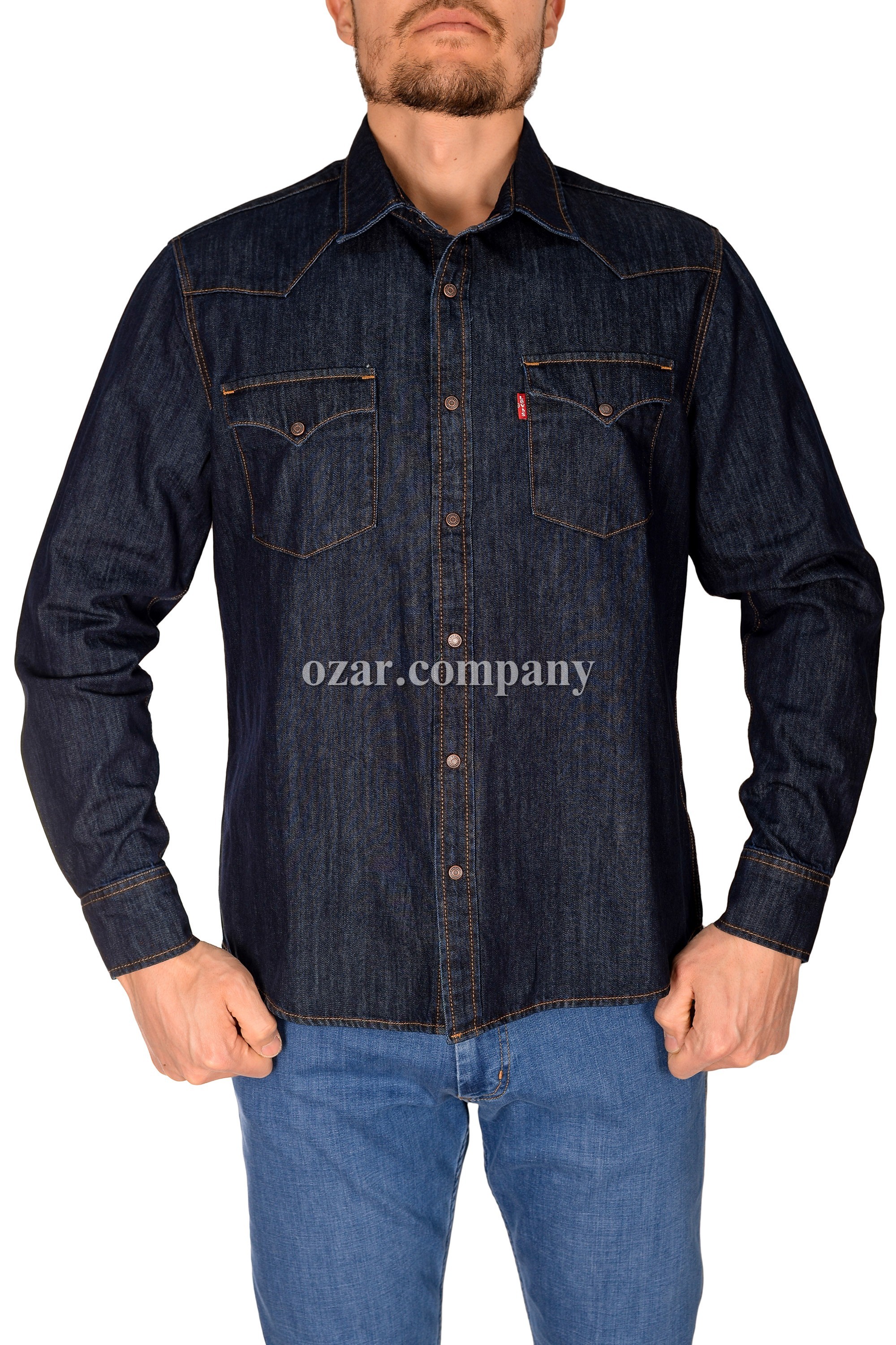 Мужская Джинсовая Рубашка Levis