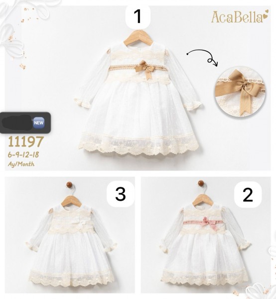 Нарядное Платье Для Девочки Aca Bella (6-9-12-18мес.) 